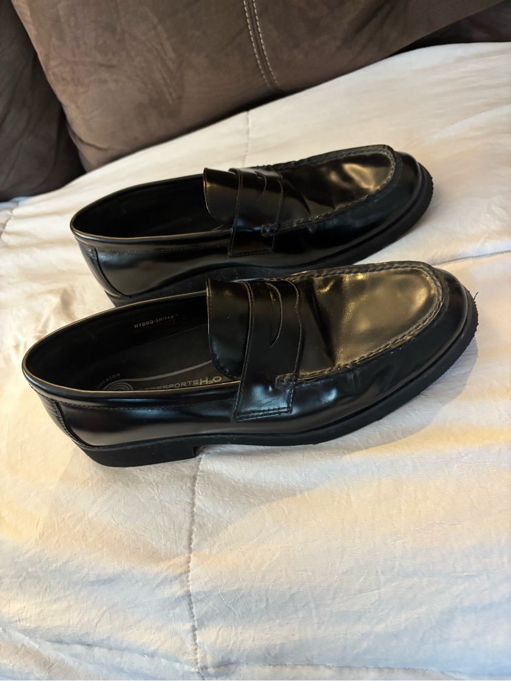 Rockport Classic Black Leather Men’s Penny Loafers - Picture 4 of 9